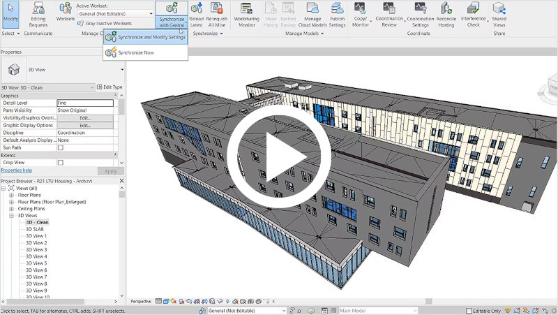 Video: Demostración técnica de la colaboración en Revit con BIM Collaborate Pro